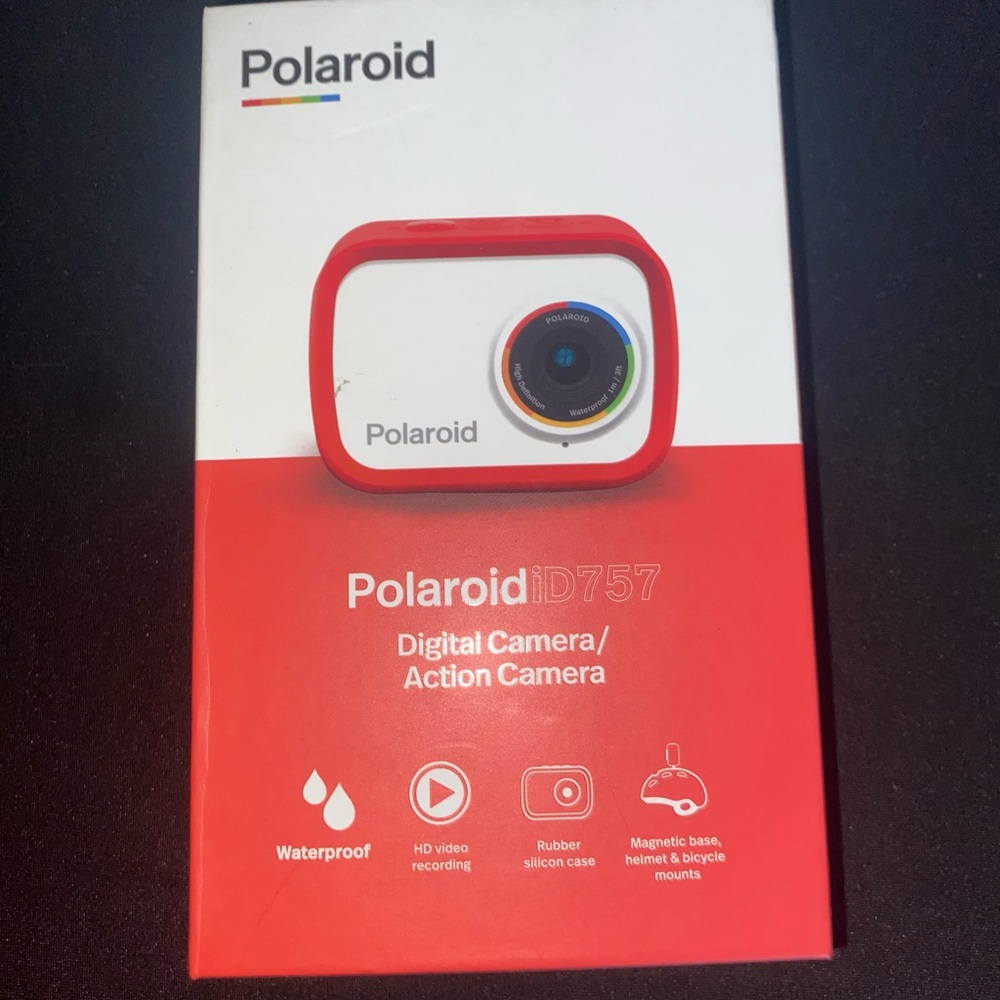 Polaroid iD757 Sport Action Waterproof Camcorder HD Video Camera - NEW